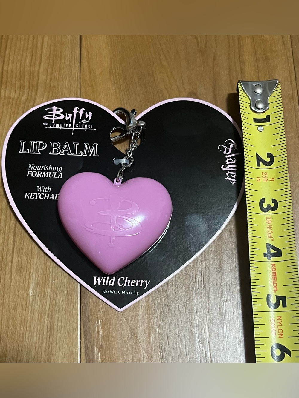NWT Buffy The Vampire Slayer Lip Gloss & Heart Lip Balm Keychain Duo Set - Picture 9 of 10